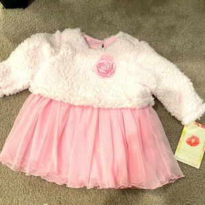 Winter party dress for baby girl